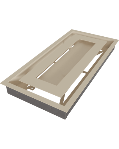 Камінна решітка Kratki WIND кремова 22x45