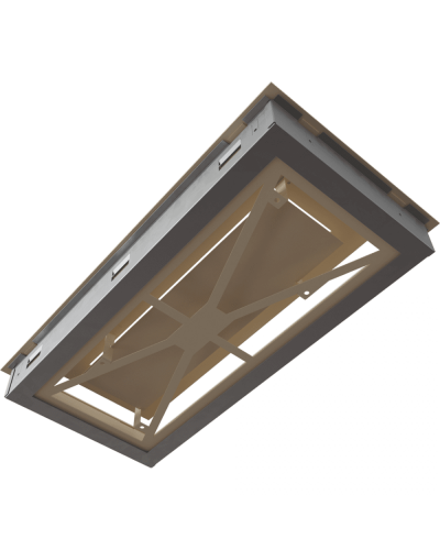 Камінна решітка Kratki WIND кремова 22x45