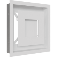 Камінна решітка Kratki WIND біла 22x22