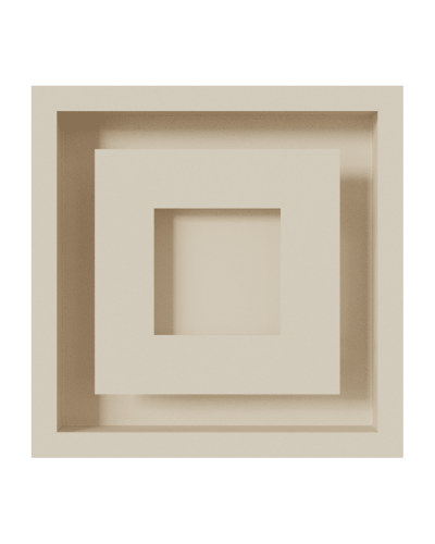 Камінна решітка Kratki WIND кремова 22x22
