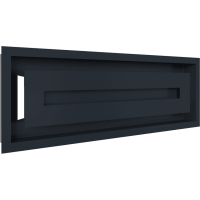 Камінна решітка Kratki WIND графітова 17x49