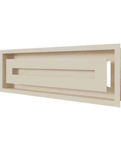 Камінна решітка Kratki WIND кремова 17x49