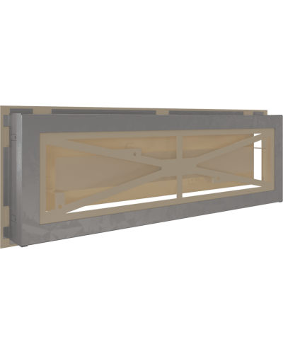 Камінна решітка Kratki WIND кремова 17x49