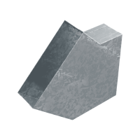 Оцинковане коліно горизонтальне 5x15 45°
