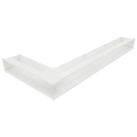 Вентиляційна решітка для каміна кутова права SAVEN Loft Angle 95х950х450 біла