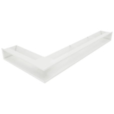 Вентиляційна решітка для каміна кутова права SAVEN Loft Angle 95х950х450 біла