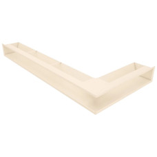 Вентиляційна решітка для каміна кутова ліва SAVEN Loft Angle 95х450х950 кремова