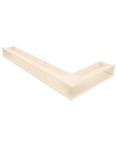 Вентиляційна решітка для каміна кутова ліва SAVEN Loft Angle 95х450х950 кремова