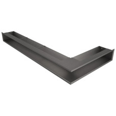 Вентиляційна решітка для каміна кутова ліва SAVEN Loft Angle 95х450х950 графітова