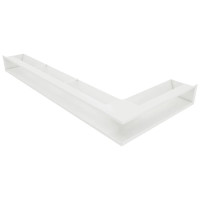 Вентиляційна решітка для каміна кутова ліва SAVEN Loft Angle 95х450х950 біла