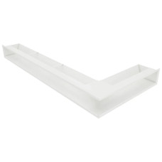 Вентиляційна решітка для каміна кутова ліва SAVEN Loft Angle 95х450х950 біла