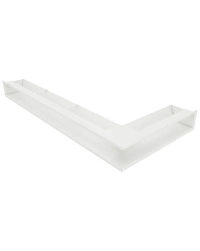 Вентиляційна решітка для каміна кутова ліва SAVEN Loft Angle 95х450х950 біла