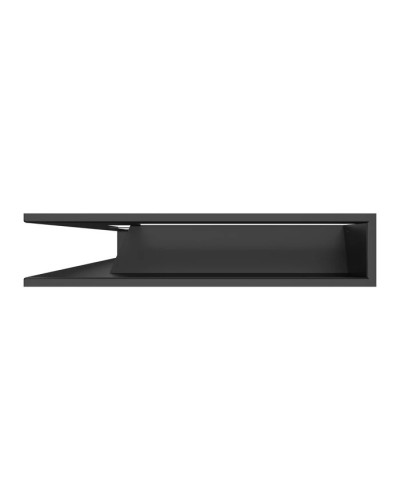 Вентиляційна решітка для каміна кутова ліва SAVEN Loft Angle 95х450х800 чорна