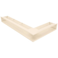 Вентиляційна решітка для каміна кутова ліва SAVEN Loft Angle 95х450х800 кремова