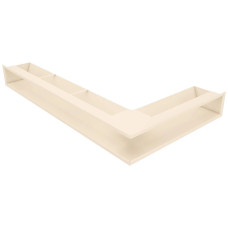 Вентиляційна решітка для каміна кутова ліва SAVEN Loft Angle 95х450х800 кремова