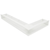 Вентиляційна решітка для каміна кутова ліва SAVEN Loft Angle 95х450х800 біла