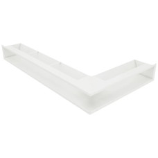 Вентиляційна решітка для каміна кутова ліва SAVEN Loft Angle 95х450х800 біла
