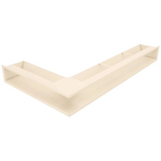 Вентиляційна решітка для каміна кутова права SAVEN Loft Angle 95х800х450 кремова