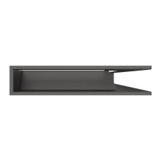 Вентиляційна решітка для каміна кутова права SAVEN Loft Angle 95х800х450 графітова