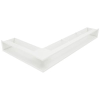 Вентиляційна решітка для каміна кутова права SAVEN Loft Angle 95х800х450 біла