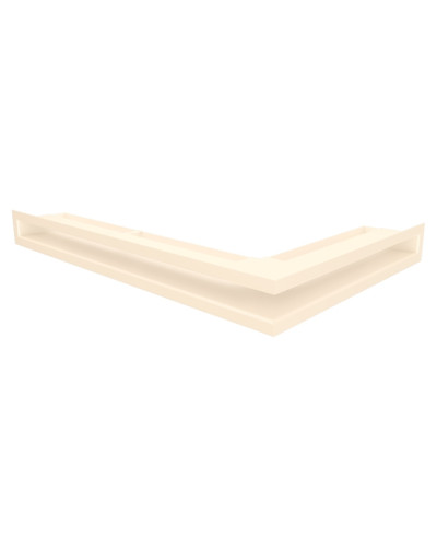 Вентиляційна решітка для каміна кутова ліва SAVEN Loft Angle 60х400х600 кремова