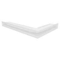 Вентиляційна решітка для каміна кутова ліва SAVEN Loft Angle 60х400х600 біла